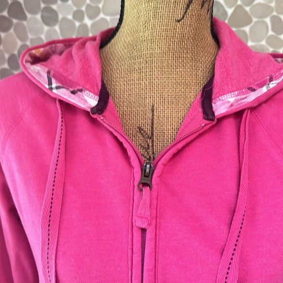 Pink zip up hoodie – size large - Picture 2 of 8